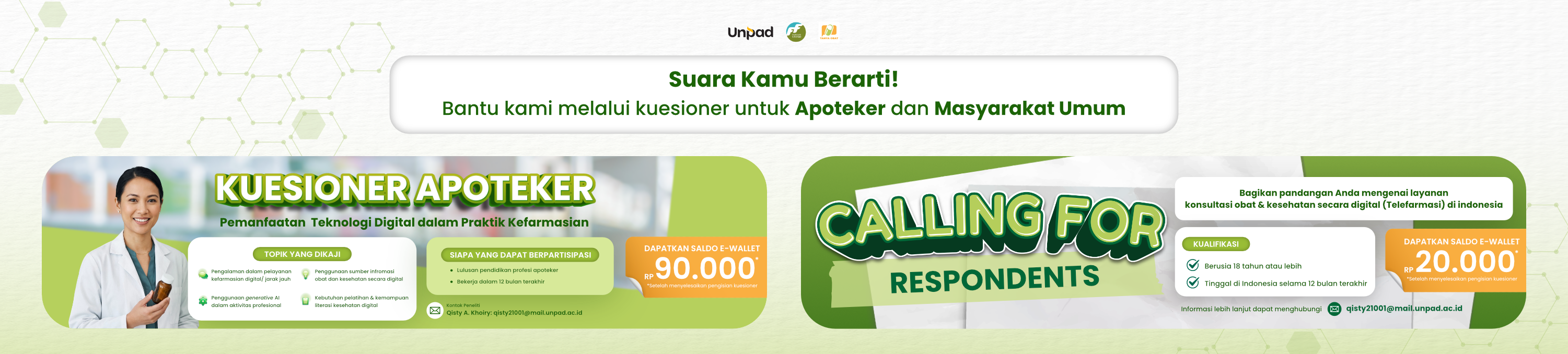 Survei Apoteker dan Masyarakat Umum